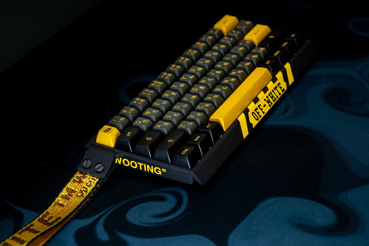 Wooting 60HE Magnetic Custom Yellow Alumaze